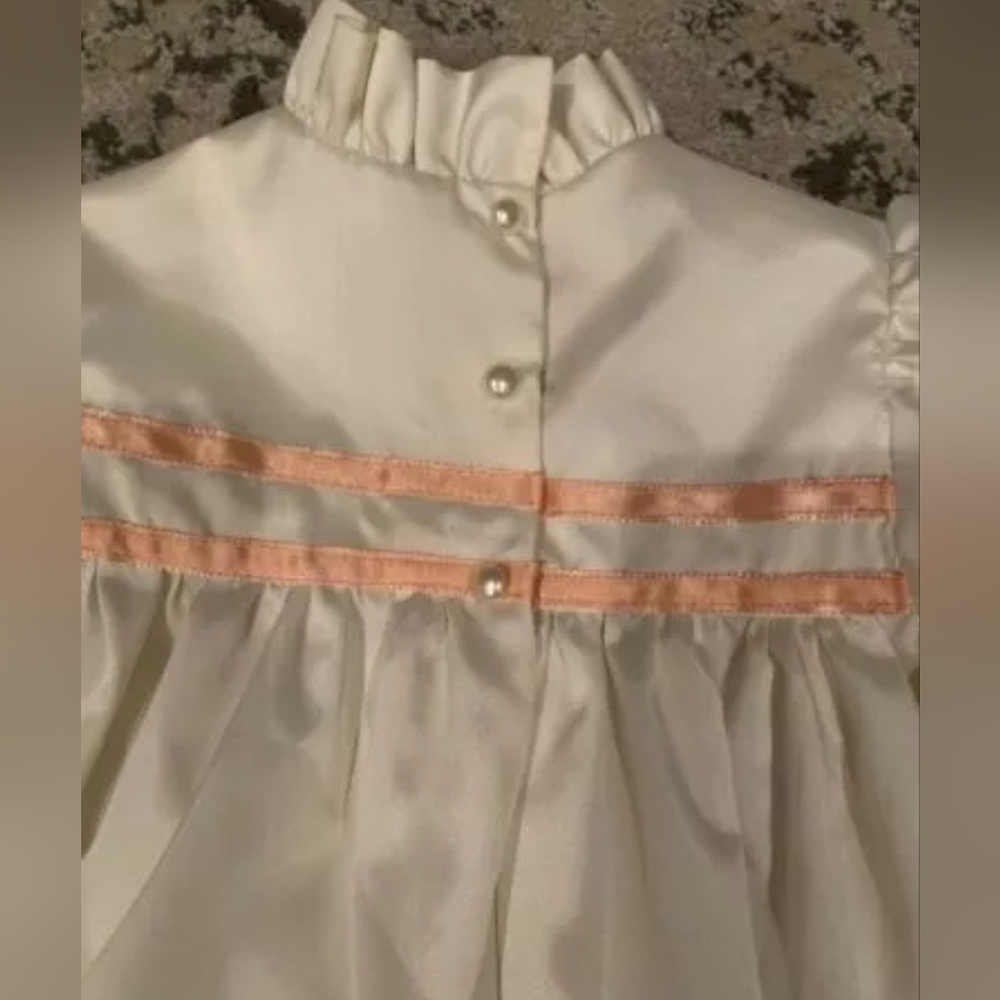 Vintage Handmade Flower Girl Dress - Picture 2 of 9